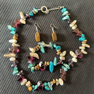 Colorful Beaded Jewelry Set from Jamaica